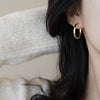 Alloy Geometric High Sense Electroplated Women's Earrings And Ring