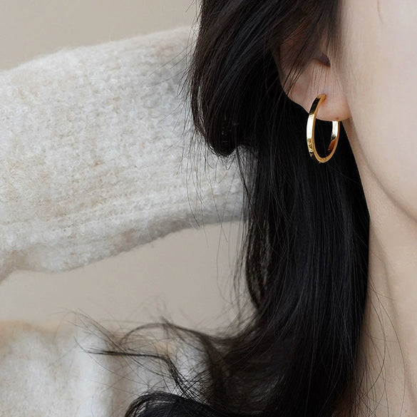 Alloy Geometric High Sense Electroplated Women's Earrings And Ring
