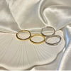 Alloy Geometric High Sense Electroplated Women's Earrings And Ring