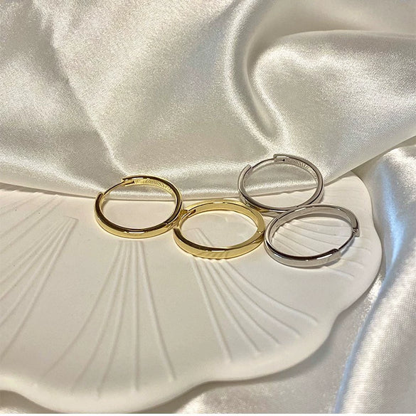 Alloy Geometric High Sense Electroplated Women's Earrings And Ring