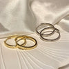 Alloy Geometric High Sense Electroplated Women's Earrings And Ring