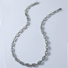 Alloy Geometric Hip Hop Personality Charm Jewelry Set With Cuban Chain Bracelet And Necklace