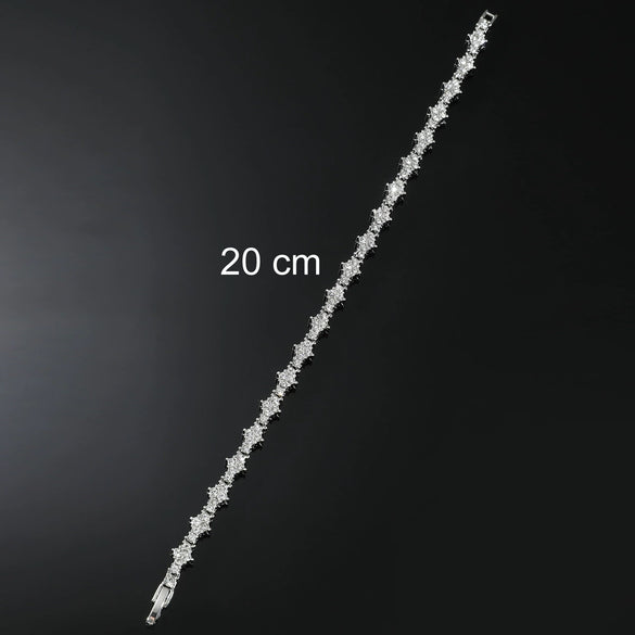 Alloy Geometric Hip Hop Tennis Bracelet Electroplated Unisex Men's Accessories