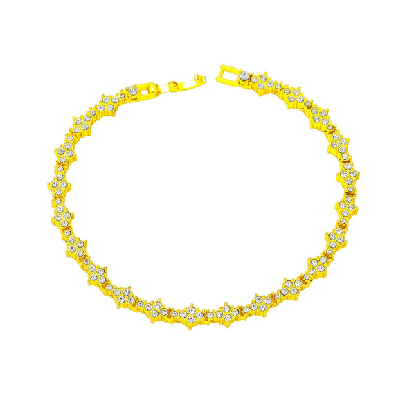 Alloy Geometric Hip Hop Tennis Bracelet Electroplated Unisex Men's Accessories