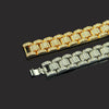Alloy Geometric Hiphop Style Men's Diamondencrusted Bracelet Jewelry Supply