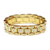 Alloy Geometric Hiphop Style Men's Diamondencrusted Bracelet Jewelry Supply