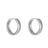 Alloy Geometric Hoop Earrings For Women Electroplated Simple Cold Style