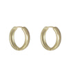 Alloy Geometric Hoop Earrings For Women Electroplated Simple Cold Style