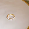 Alloy Geometric Inlaid Zircon Women's Ring Luxury Jewelry