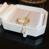 Alloy Geometric Inlaid Zircon Women's Ring Luxury Jewelry