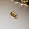 Alloy Geometric Inlaid Zircon Women's Ring Luxury Jewelry