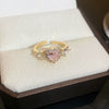 Alloy Geometric Inlaid Zircon Women's Ring Luxury Jewelry