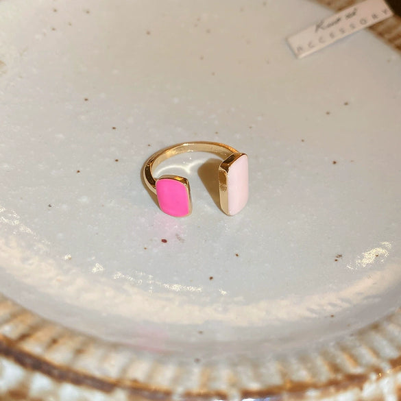Alloy Geometric Inlaid Zircon Women's Ring Luxury Jewelry