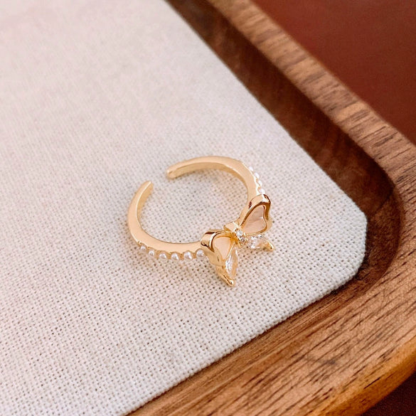 Alloy Geometric Inlaid Zircon Women's Ring Luxury Jewelry