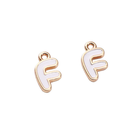 Alloy Geometric Irregular Alphabet Beads Handmade Bracelet Jewelry Accessories