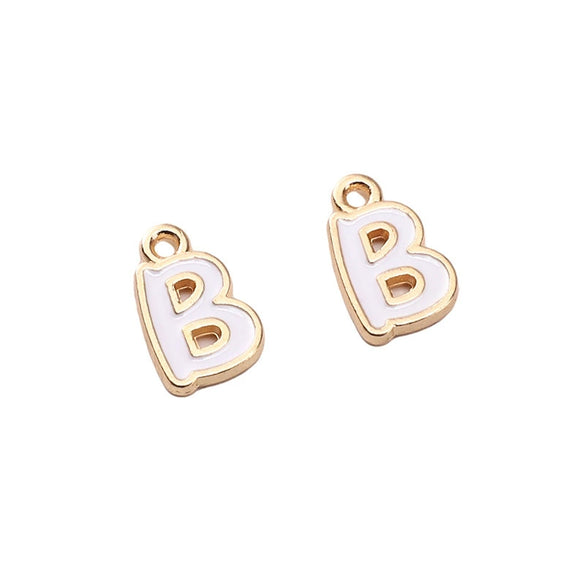 Alloy Geometric Irregular Alphabet Beads Handmade Bracelet Jewelry Accessories