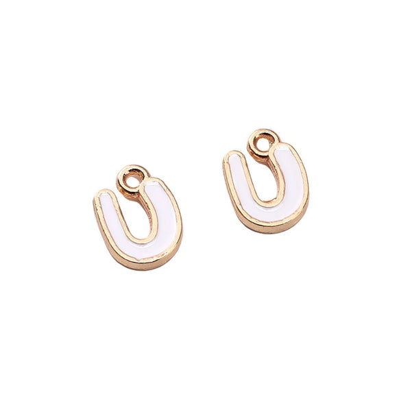 Alloy Geometric Irregular Alphabet Beads Handmade Bracelet Jewelry Accessories