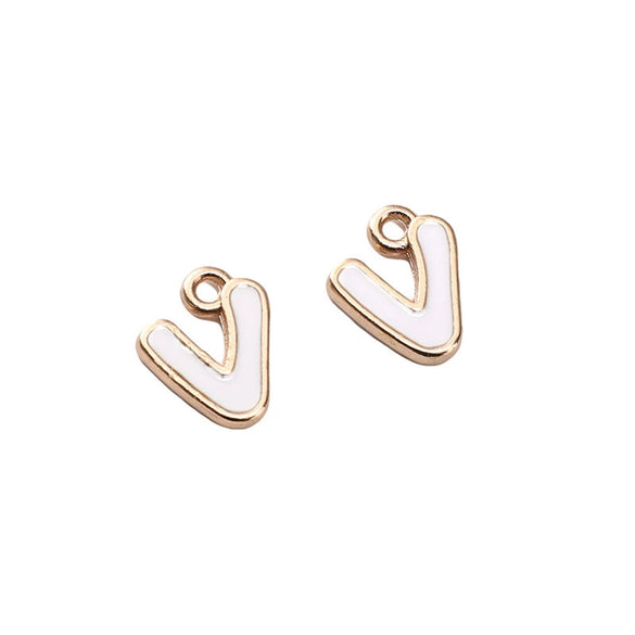 Alloy Geometric Irregular Alphabet Beads Handmade Bracelet Jewelry Accessories