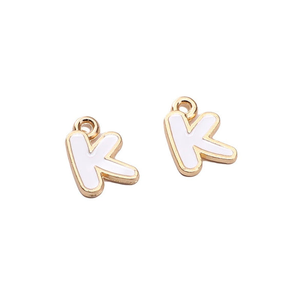 Alloy Geometric Irregular Alphabet Beads Handmade Bracelet Jewelry Accessories