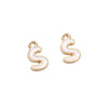 Alloy Geometric Irregular Alphabet Beads Handmade Bracelet Jewelry Accessories