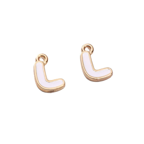 Alloy Geometric Irregular Alphabet Beads Handmade Bracelet Jewelry Accessories