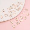 Alloy Geometric Irregular Alphabet Beads Handmade Bracelet Jewelry Accessories