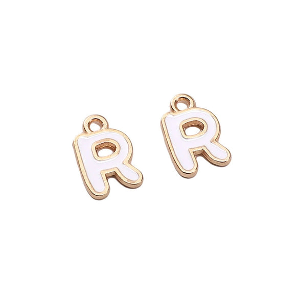 Alloy Geometric Irregular Alphabet Beads Handmade Bracelet Jewelry Accessories