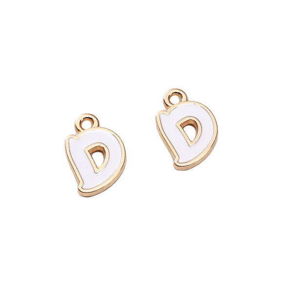 Alloy Geometric Irregular Alphabet Beads Handmade Bracelet Jewelry Accessories