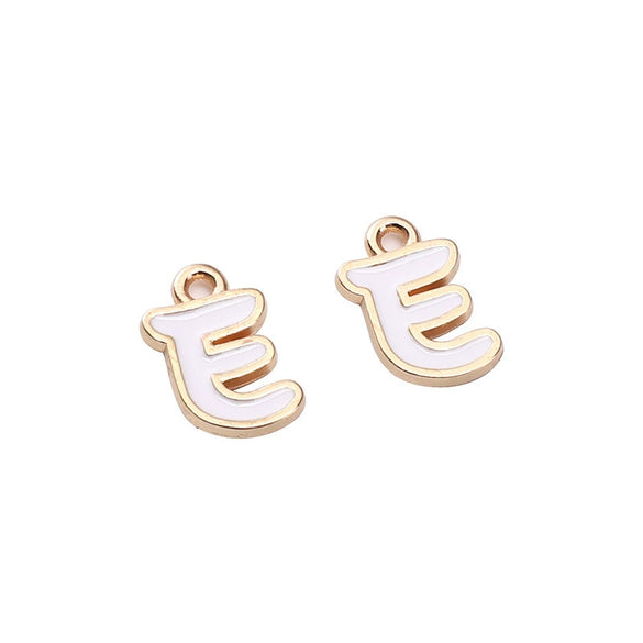Alloy Geometric Irregular Alphabet Beads Handmade Bracelet Jewelry Accessories