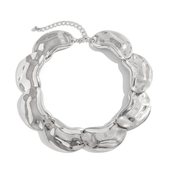 Alloy Geometric Irregular Collarbone Necklace For Women With Electroplating Treatment