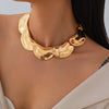 Alloy Geometric Irregular Collarbone Necklace For Women With Electroplating Treatment