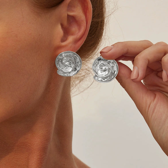 Alloy Geometric Irregular Hollow Electroplated Women's Earrings