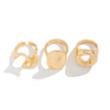 Alloy Geometric Irregular Hollow Square Design Ring For Women With Electroplating