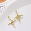 Alloy Geometric Irregular Rectangular Love Pendant Handmade Ear Jewelry Accessories With Electroplating