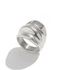 Alloy Geometric Irregular Ring For Women With Electroplating Processing