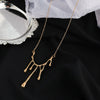 Alloy Geometric Irregular Water Drops Lava Electroplated Women's Clavicle Necklace