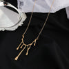 Alloy Geometric Irregular Water Drops Lava Electroplated Women's Clavicle Necklace