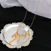 Alloy Geometric Irregular Water Drops Lava Electroplated Women's Clavicle Necklace