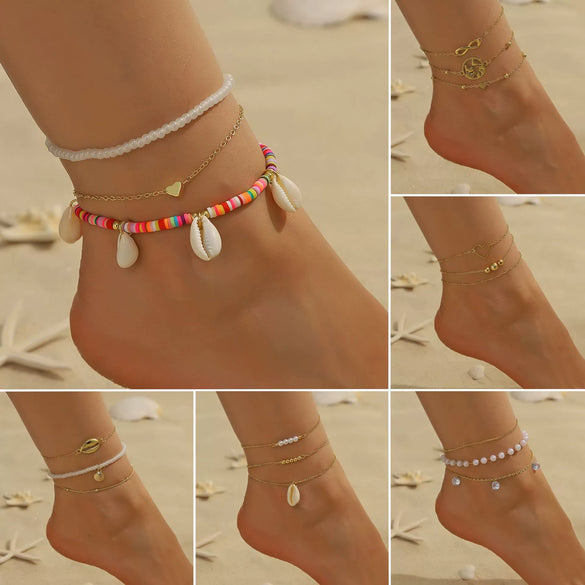 Alloy Geometric Kanklet For Women Bohemian Vintage Style