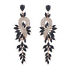 Alloy Geometric Leaves Diamond Earrings For Women