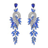 Alloy Geometric Leaves Diamond Earrings For Women