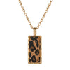 Alloy Geometric Leopard Sweater Chain Necklace With Electroplating For Women