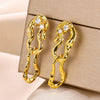 Alloy Geometric Light Luxury Women's Earrings Jewelry Piercing