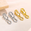 Alloy Geometric Light Luxury Women's Earrings Jewelry Piercing