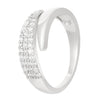 Alloy Geometric Line Opening Women's Light Luxury Diamond Finger Ring