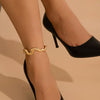 Alloy Geometric Liquid Lava Metal Women's Anklet Jewelry