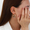 Alloy Geometric Long Tassel Chain Earrings For Women Electroplated