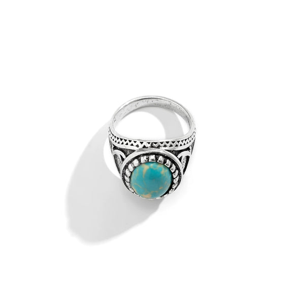 Alloy Geometric Men's Retro Ring