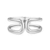 Alloy Geometric Metal Bracelets Electroplated Diamondencrusted Multilayered Glossy Hollow Open For Women