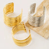Alloy Geometric Metal Hollow Wire Drawing Electroplating Women's Personality Bracelet